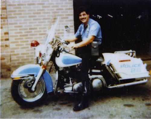 old police motorcycle